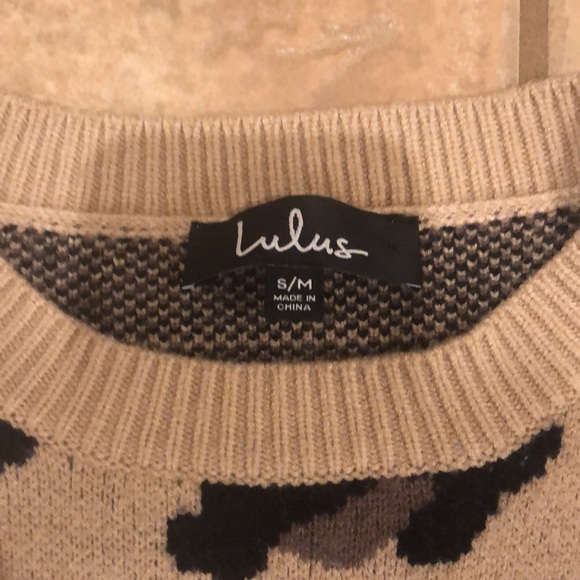 LuLus Cheetah Sweater - Picture 2 of 4